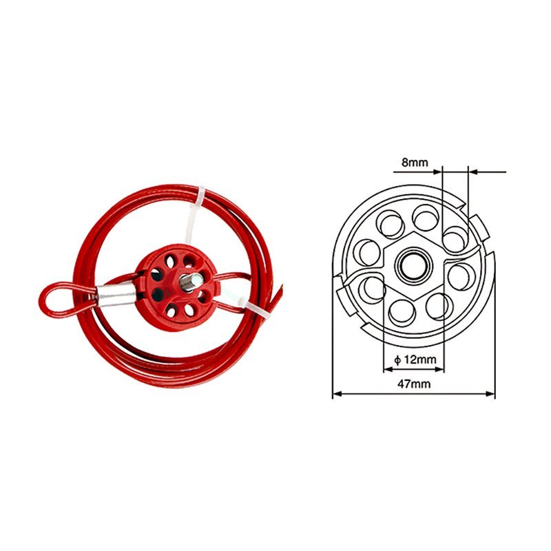 Tekerlek Kablo Kilidi - Ölçüler