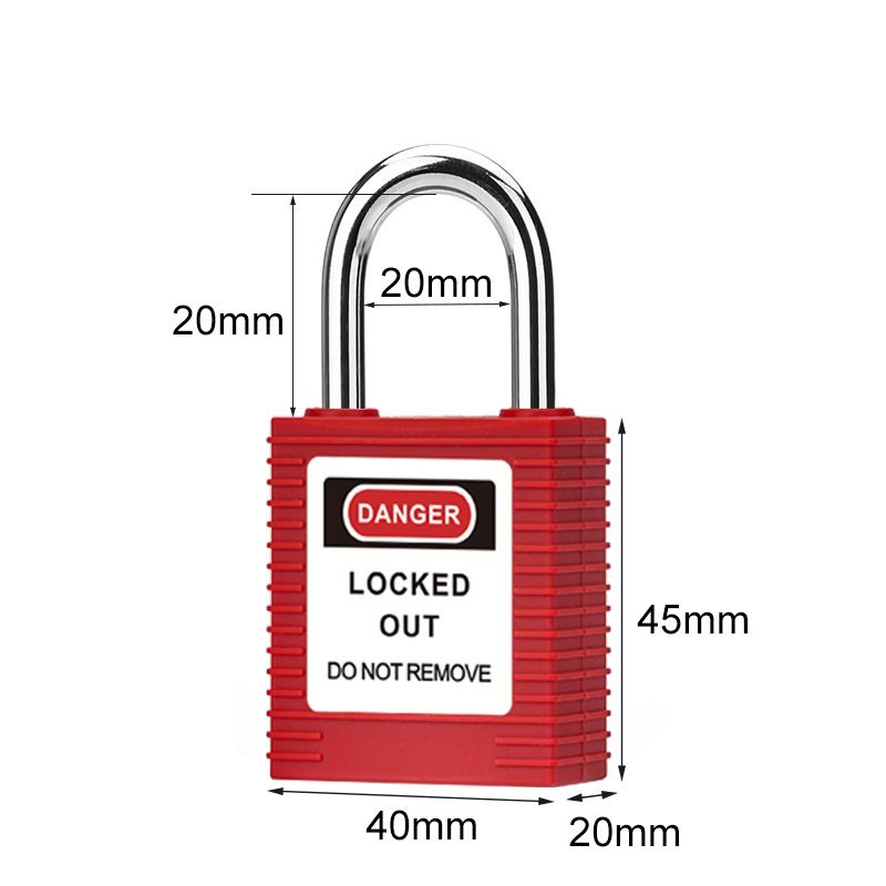 Kısa Kelepçe Güvenlik Asma Kilit - Ölçüler