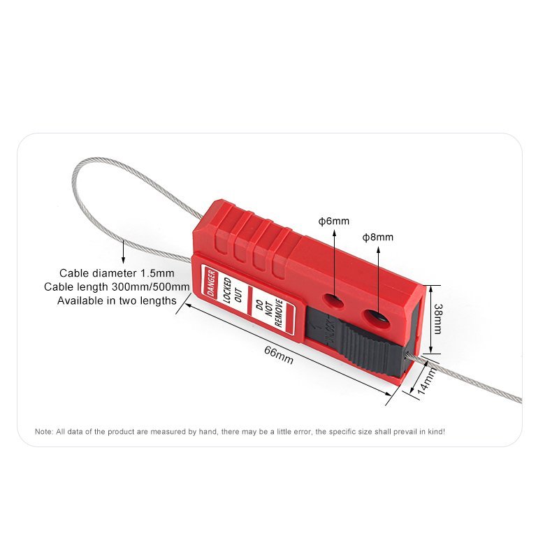 Mini Kablo Kilidi - Ölçüler